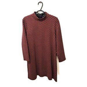 Tuckernuck XL 100% Cotton Dress Geometric Print Mod Preppy Retro Academic